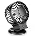 Produktbild Mini USB Ventilator, Mopalwin Tischventilator bewegliche nachladbare USB Fan mit Doppelklinge 2 Geschwindigkeit und einstellbar Winkel Desktop Fan (Schwarz)