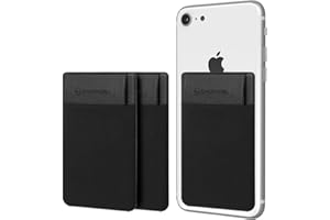 Sinjimoru Tarjetas de crédito y Soporte de identificación Todo en uno en la Cartera, Fundas para Tarjetas en el Soporte de la Tarjeta para teléfono - Sinji Bolsa Solapa Negro [3 Paquetes]