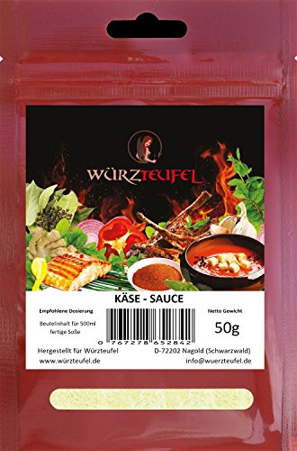 Preisvergleich Produktbild Käsesoße, vegane Käse - Sauce. Kalorienreduziert, ohne Zusatz von Geschmacksverstärker. 2 Beutel je 50g. (100g) (für 1 Liter Soße)