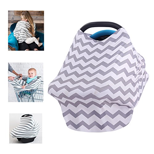 Multi Bio Baumwolle Still Baby Auto Set Cover Himmel Warenkorb Bezug Swaddle Decke für Säuglinge Neugeborene Kleinkinder Dusche Geschenk (Classic)