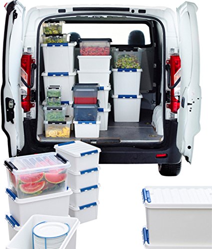 ORTHEX Smart Store Classic 2 / 10 Stück Aufbewahrungsboxen mit Clip-Verschluss im SET, inkl. Beschriftungsetiketten - 7