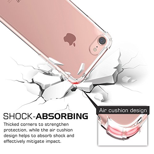 iPhone 6 / 6s Case, iPro AccessoriesÂ® iphone 6 / 6s cover, Clear [Shockproof Bumper Case] Transparent / Silicon Gel TPU* Cover & Cover, for iPhone 6 / 6s Clear Gel, (CLEAR)