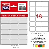 TANEX OFİS ETİKETİ OFC-116 BEYAZ 22x32 mm