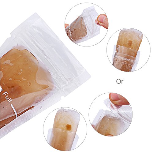 Tagvo 30 Packung Eis-Pop-Form, gesunde hausgemachte Snack, Gefrierschrank Pop, Gogurt, Eis-Süßigkeit, BPA frei und FDA genehmigt Popsicle Maker mit Ziplock (30 Pack Set) - 5