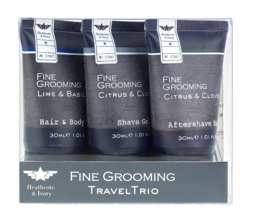 Heathcote & Ivory Men Fine Grooming Travel Trio