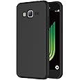 AICEK Cover per Samsung Galaxy J3 2016, Cover Galaxy J3 2016 Nero Silicone Case Molle di TPU Sottile Custodia per Samsung Gal