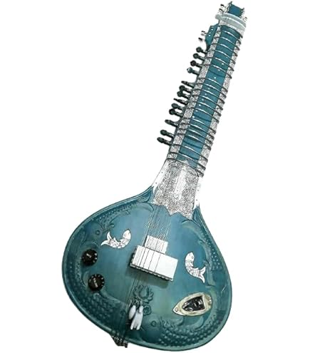 Set Corda Sitar Con 4 Plettri Mizrab - Bronzo E Acciaio Tedesco, Per Sitar Indiano