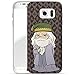 Produktbild Finoo Samsung Galaxy S6 Hard Case Handy-Hülle Harry Potter Motiv | dünne stoßfeste Schutz-Cover Tasche mit lizensiertem Muster | Premium Case für Dein Smartphone| Dumbledore braun