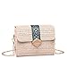 Produktbild NMERWT Damen Mode Gewebte Diagonale Retro Vielseitige Kette Cross Bag lässig Strandtasche Wilde Schultertasche Mini Tasche