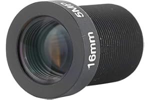 Kafuty 16mm f/2.0 5MP HD Objectif de Circuit Unique 1/2.5 Lentille de Caméra Professionelle Ultra Grand Angle avec M12 Focal Fixe pour CCTV Caméra de Surveillance