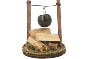 Dekop Miniatur Zubehör, Lagerfeuer mit Kessel Höhe ca. 5,5cm (4444635095395)