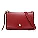 Produktbild Zolimx Portable diagonal kleine quadratische Tasche Umhängetasche Handtasche, Mode Frauen Kleine Ketten Bag Candy Messenger Taschen Niet Quadratische Tasche (Rot)