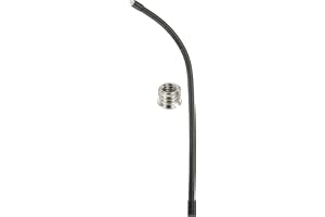 PATIKIL 16" flexibel svanhalsarm, hongänga 1/4"-20 till hane metall universellt flexibelt rör förlängningsstöd med reduceringsskruvar för actionkamera