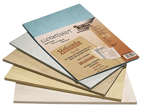 Folia 951410 – Elefantenhaut, 110 g/m², DIN A4, 10 Blatt, chamois - 2
