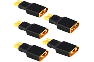 ONPRO 5 PCS No Wires XT30 Female Plug Connector to XT60 Male Plug Connector Conversion Adapter for RC FPV Drone Car Lipo NiMH Battery Charger ESC