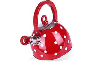 ORION GROUP Orion - Bollitore a fischio, a induzione, 2 l, colore: Rosso