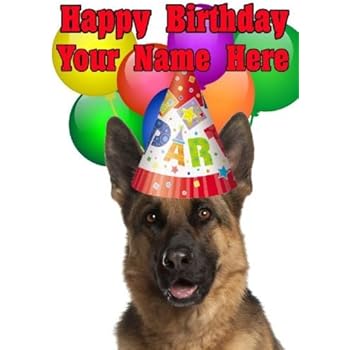 Amusant Berger Allemand Carte D'anniversaire