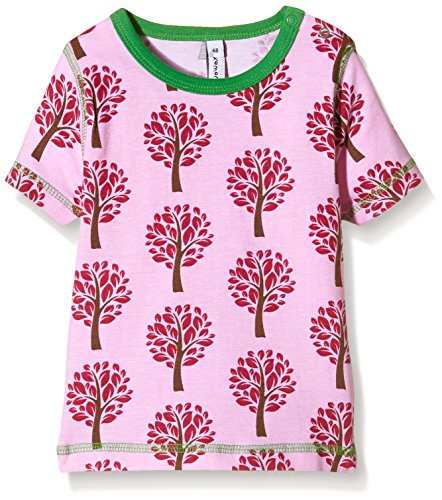 Maxomorra Unisex Baby Tree Floral T-Shirt, Pink, 12-18 Months (Manufacturer Size:86)