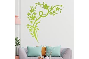 KIWISTAR Piękne kwiaty pnącza tatuaż ścienny w 6 rozmiarach - naklejki ścienne naklejki ścienne