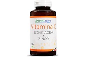 NATURAL SPRINT Vitamina C+ Echinacea e Zinco - Alto Dosaggio Vit C - 360 compresse (Vitamina C 1000mg, Echinacea 250mg, Zinco 15mg per dose pari a 100% RDA) – Made in Italy