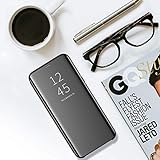Hülle Case für Huawei Mate 10 Pro Hülle, Galaxy A6 2018 Schutzhülle Flip Clear View Handy Case mit Standfunktion Card Handyhülle für Galaxy A6 2018