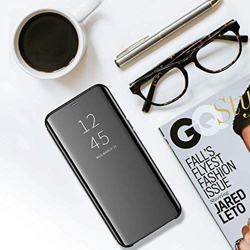 Hülle Case für Huawei Mate 10 Pro Hülle, Galaxy A6 2018 Schutzhülle Flip Clear View Handy Case mit Standfunktion Card Handyhülle für Galaxy A6 2018