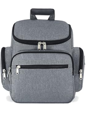 Plambag Super Leicht Wickelrucksack große Windeltasche mit isolierten Taschen