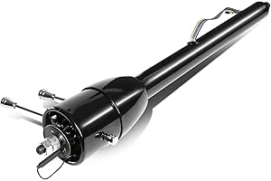 DNA Motoring SC-MT28-BK 28 Inches Hot Rod Tilt MT Manual Floor Shift Steering Column Shifter Compatible with Chevy GM 55-59, Powdercoated Black