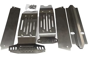 CrazyRacer 1/5 6S & 8S RC Car 77076-4 & 1/5 6S & 8S RC Car VXL-8s Stainless Steel Chassis Armor Skid Plate Hollow Version -5pcs Set
