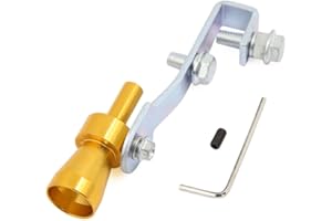 uxcell Golden Tone Sound Whistle Muffler Exhaust Pipe Simulator Whistler S Size
