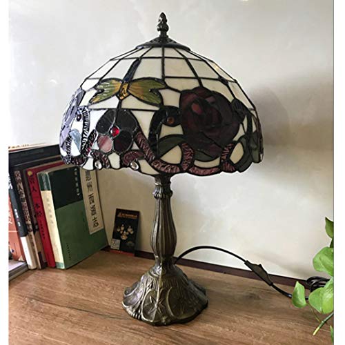 YJFFAN Wohnzimmer Dekorative Tischlampe Tiffany Art Grape Lampe Schlafzimmer Nachttischlampe Hochzeit Dekoration Lampe Beleuchtung (Glühbirnen Nicht Im Lieferumfang Enthalten)