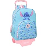Safta | Triple Stitch Waves Pencil Case 37 Pieces, School Pencil Case Organizer with 3 Compartments and Zip, Includes Markers