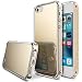 Produktbild iPhone SE Hülle, Ringke [Mirror] Hell reflektierender Spiegel [ mit Schock-Absorption-Technologie] ultra- dünne stylische Schutzhülle für das Apple iPhone SE / 5S / 5 - Royales Gold