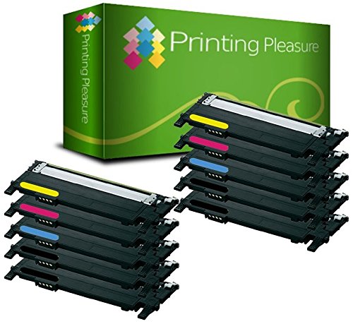 Set of 10 Compatible Laser Toner Cartridges for Samsung CLP-360/360N CLP-365/365W CLP-368 CLX-3300 CLX-3305/3305FN/3305N/3305W/3305FW Xpress SL-C410W / SL-C460W / SL-C460FW / SL-C467W / CLT-K406S / CLT-C406S / CLT-M406S / CLT-Y406S