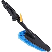 Kit Di Spazzole Per Lavaggio Auto, Rotante Per La Pulizia Dell'auto, Con Dispenser Di Sapone, Manico Lungo 99 Cm, In Ciniglia, Pistola Per Lavaggio Auto Con Attacco Per Tubo Flessibile Per Auto - Foto 3