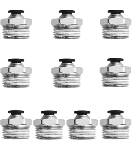 Lot De 2 Raccords Pneumatiques Auto - Manchon 10mm PU10 - Neuf Sous Blister