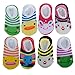 Imixlot Cartoon Infant Toddler Baby Girls Anti-Slip Sock Shoes Soft Sole 2-16 Months (5pairs)