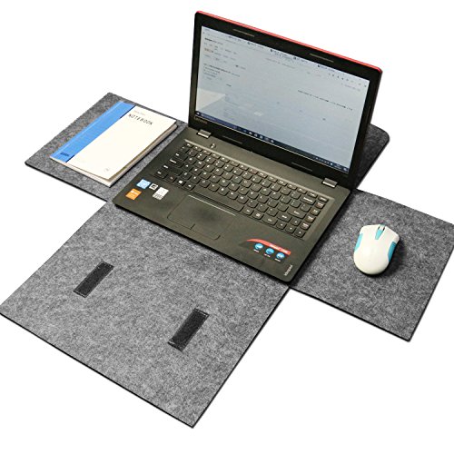 MojiDecor Filz Sleeve Hülle Multifunktions Ultrabook Laptop Tasche integriert Mousepad für Notebook 13-14 Zoll MacBook Air & Macbook Pro 13,3 Zoll, MacBook Pro Retina 13 Zoll - 3