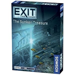 Thames & Kosmos – Exit: The Sunken Treasure – Level: 2/5 – Unique Escape Room Game – 1-4 Players – Puzzle Solving Strategy Board Games for Adults & Kids, Ages 12+ – 694050