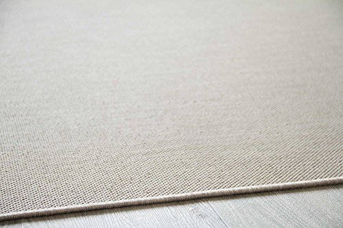In- und Outdoor Teppich Gotland Exklusiv Beige Grau Webteppich Gut Siegel, Größe: 200×200 cm - 2