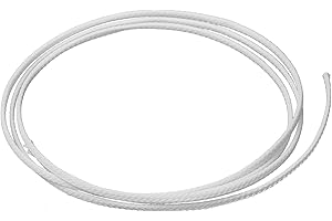 Othmro Cable Management Sleeve, 1m White Cable Tidy Sleeve, Diameter 3mm, Cord Protector, Braided Cable Organizers for Office Cord, Insulation Protection, 1 Pc