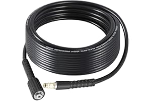 Cowhilan Manguera de Limpieza de Alta Presión Compatible con Karcher K2 Lavadora a Presión - Bayoneta a M22-14 Hembra, Manguera con Salida Roscada, 15m/49.21ft