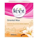 Veet Essential Oils and Floral Vanilla Warm Wax 250 ml Microwavable Jar