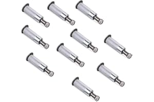 TERRE JARDIN - Piton Douille rétractable INOX - X10, Gris