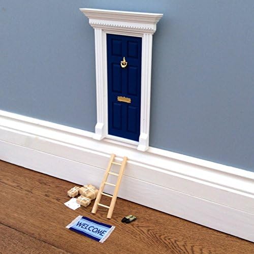 Fairy Door - The Best Beach Hut Blue Magic Door with Ladder set for your child's room - perfect for bringing fun, adventure and magic to your home