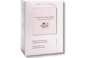OXYFORM BY OXYLENT Oxyform Omelette Protéinée diététique |12 repas (2 boîtes) I Masse Musculaire I Saveur Fines Herbes I Préparation Protéine I Enrichie Vitamines I Faible Teneur Matière Grasse Sucre