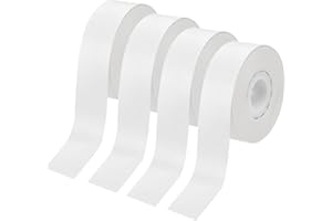 Aweisile Etichette Adesive Termiche 4 Rotoli Etichette Adesive Termiche per Etichettatrice Nastro Impermeabile per Etichette Termiche Nastro per Etichette Termiche Impermeabile 15mmx4m