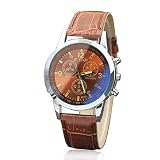 DOGZI Herren Armbanduhr, Uhren Sport Uhr Luxus Armbanduhren - Gürtel Sport Quarz Stunde Handgelenk Analoge Uhr (Mehrfarbig E)
