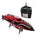 Produktbild SainSmart Jr. Speedboot RC 30 km/h Ferngesteuertes Boot High-Speed Rennboot, 4CH 2.4 Ghz Großfunkgesteuertes Boot Racing Boot für Anfänger und Kinder