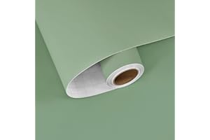 HotDecor Papier Peint Adhesif Mural Papier Adhesif Pour Meuble Cuisine Papier Peint Vert Pour Chambre Rouleau Adhesif Decoratif Vert Pour Plan De Travail Revetement Adhesif Meuble 60cm x 300cm